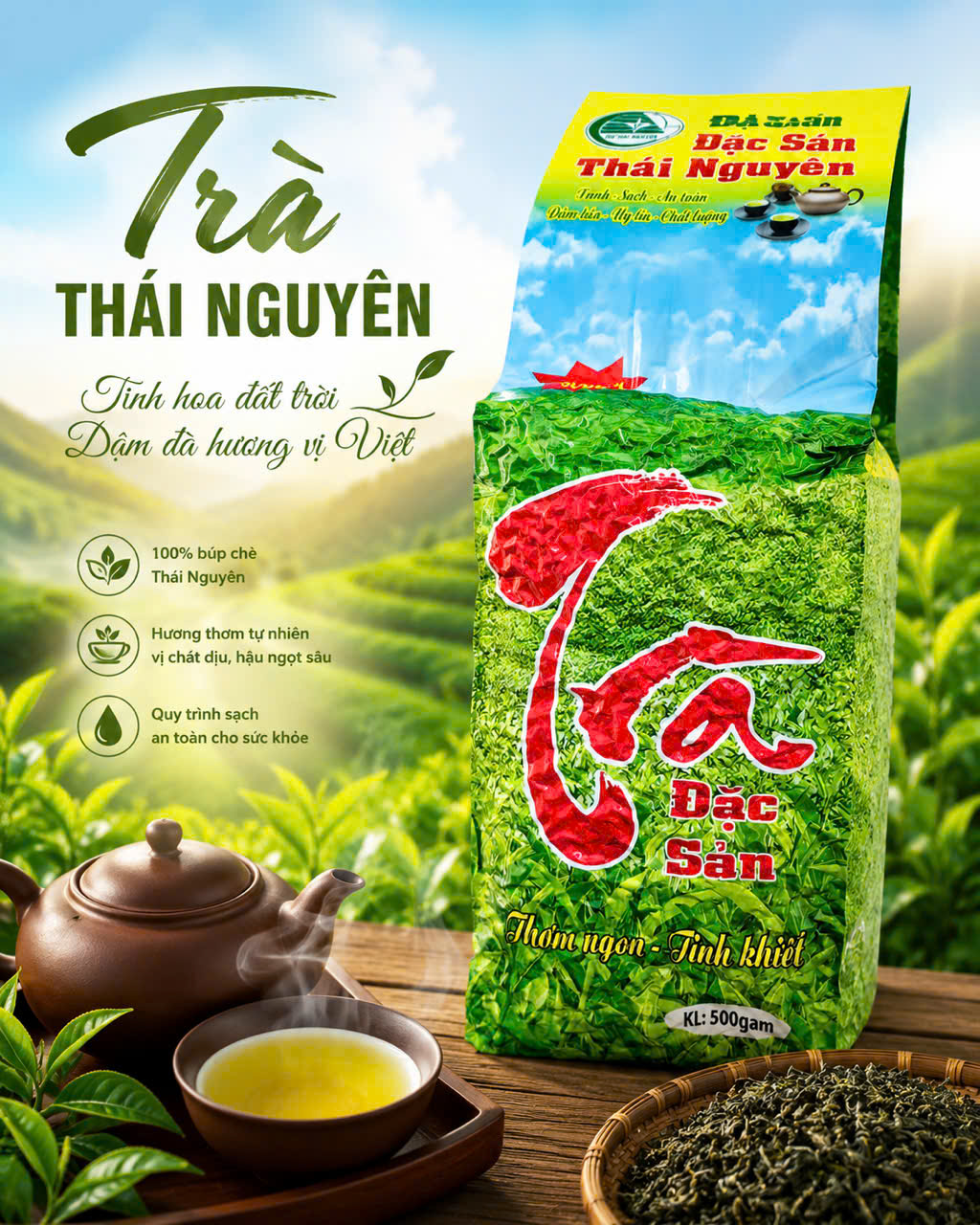 Trà Thái Nguyên 500g